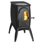 Austroflamm G1 Kaminofen – 6 kW Gussofen im Retro-Design, Kochplatte & 80 % Wirkungsgrad