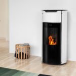 Aduro P1.4 Pelletofen Weiß – Leiser, effizienter & WLAN-fähiger Design-Pelletofen, 8 kW