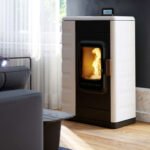 Austroflamm Ruby Pelletofen Bright White – 8 kW Design-Pelletofen mit DPL Keramik