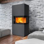 Austroflamm Sam 2.0 Kaminbausatz – Eckkamin mit Keramott, Klapptür & raumluftunabhängig (6,5 kW)