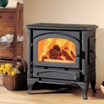 Austroflamm Wien Kaminofen 6 kW – Gusseisen-Holzofen mit großer Sichtscheibe & Keramott-Brennraum