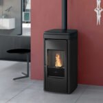 Edilkamin Yana Pelletofen 6,9 kW – Keramik Schwarz | WLAN, Wochenprogrammierung & Relax-Funktion