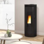 Extraflame Amika Evo Pelletofen – 8 kW, Schwarz, effizient & modern