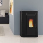 Extraflame Annabella AD EVO Schwarz – Pelletofen 9 kW | Schlank, kanalisierbar & effizient