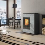 Extraflame Margaret Hybridofen – 10 kW Naturstein, Holz & Pellets, hoher Wirkungsgrad