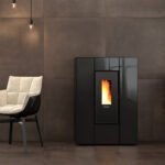 Extraflame Marilena Plus AD Pelletofen 8 kW – Crystal Schwarz-Anthrazit | Kanalisierbar & leise