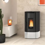Extraflame Prestige Line Angy Top Pelletofen Weiß – Hochwertiger Design-Pelletofen mit 7 kW & höchster Effizienz