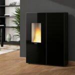 Extraflame Prestige Line SharoExtraflame Sharon Plus Crystal Pelletofen Schwarz – 10 kW, 91,7 % Wirkungsgrad, modernes Crystal-Designn Plus Crystal Pelletofen Schwarz