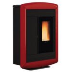 Extraflame Souvenir Lux EVO Bordeaux – Pelletofen 10,2 kW mit Majolika-Verkleidung