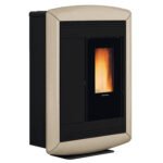 Extraflame Souvenir Lux EVO Tortora – Pelletofen 10,2 kW mit Majolika-Verkleidung