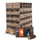 Heizfuxx PiniKay Octagon Briketts – 960 kg Palette (96 × 10 kg) | Hoher Heizwert 5,0 kWh/kg | FSC®-zertifiziert