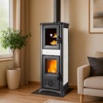 La Nordica Gemma Forno 16 – Kaminofen in Elegance Weiss Infinity, 7,3 kW, Backfach & hohe Effizienz