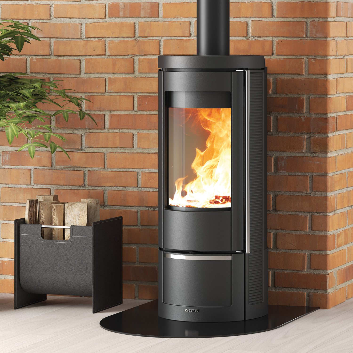 La Nordica Marlena 5.0 Kaminofen Gusseisen Schwarz La Nordica Marlena 5.0 Kaminofen – 7,5 kW, Panoramascheibe, Nordiker-Brennraum & Bauart 1 – Bild 1