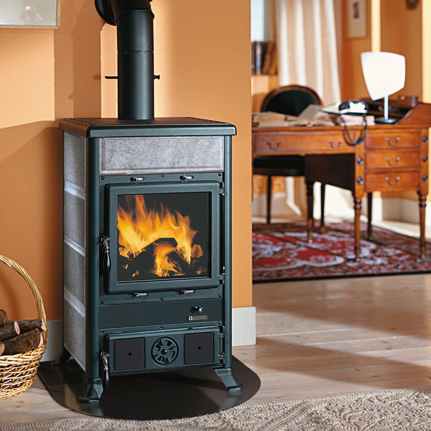 La Nordica Rossella R1.16 Kaminofen Speckstein La Nordica Rossella R1.16 – 9 kW Kaminofen aus Speckstein mit Gusseisen, A+ Effizienz & langer Brenndauer – Bild 1