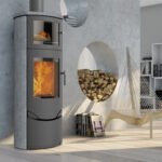 Lotus Prio 7M Kaminofen mit Backfach – 7 kW, Speckstein/Stahl, Turbo-Clean & Clean Burn Technologie