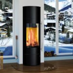Olsberg Palena PowerBloc! Compact – Drehbarer 5 kW Kaminofen raumluftunabhängig mit Panoramascheibe