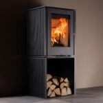 Schmitzker Cuby Stripe – 6,4 kW Kaminofen | Modernes Design aus Stahl & 80 % Wirkungsgrad