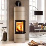 Spartherm ambiente a4 Kaminofen – 5,9 kW | Schlanker Design-Ofen mit Panorama-Sichtscheibe & 4 Farbvarianten