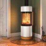 Spartherm Passo XS style – 5,9 kW Kaminofen mit Holzoptik-Details, Panorama-Sichtscheibe & externer Zuluft