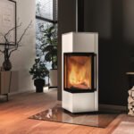 Spartherm Piko S RLU Kaminofen – 5,9 kW | Platzsparender Eckkamin mit DIBt-Zulassung & Panorama-Eckverglasung