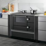 Westminster K 176 A 90 Küchenofen Stahl Schwarz, Backfach links