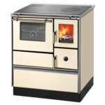 Westminster K 176 F/A 70 Küchenofen Beige – Holzherd mit Backfach & Stahlkochplatte (5 kW)