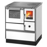 Westminster K 176 F/A 70 – 5 kW Küchenofen im Landhausstil mit Backfach & Stahlkochplatte – Weiß