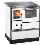 Westminster Küchenofen K 176 F/A 70 – Holzherd mit Backfach & Stahlkochplatte (Weiß, 5 kW)