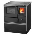 Westminster K 176 F/A 70 Style Küchenofen Schwarz – 5 kW Holzherd mit Backfach & Stahlkochplatte