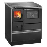 Westminster K 176 F/A 70 Style Küchenofen Schwarz – 5 kW Holzherd mit Stahl-Kochplatte & Backfach