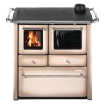 Westminster K 85 F Küchenofen Braun mit Backfach rechts – Holzherd mit Gusskochplatte (6 kW)